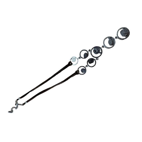 Lia Sophia Brown Leather Cord Necklace - Picture 5 of 6